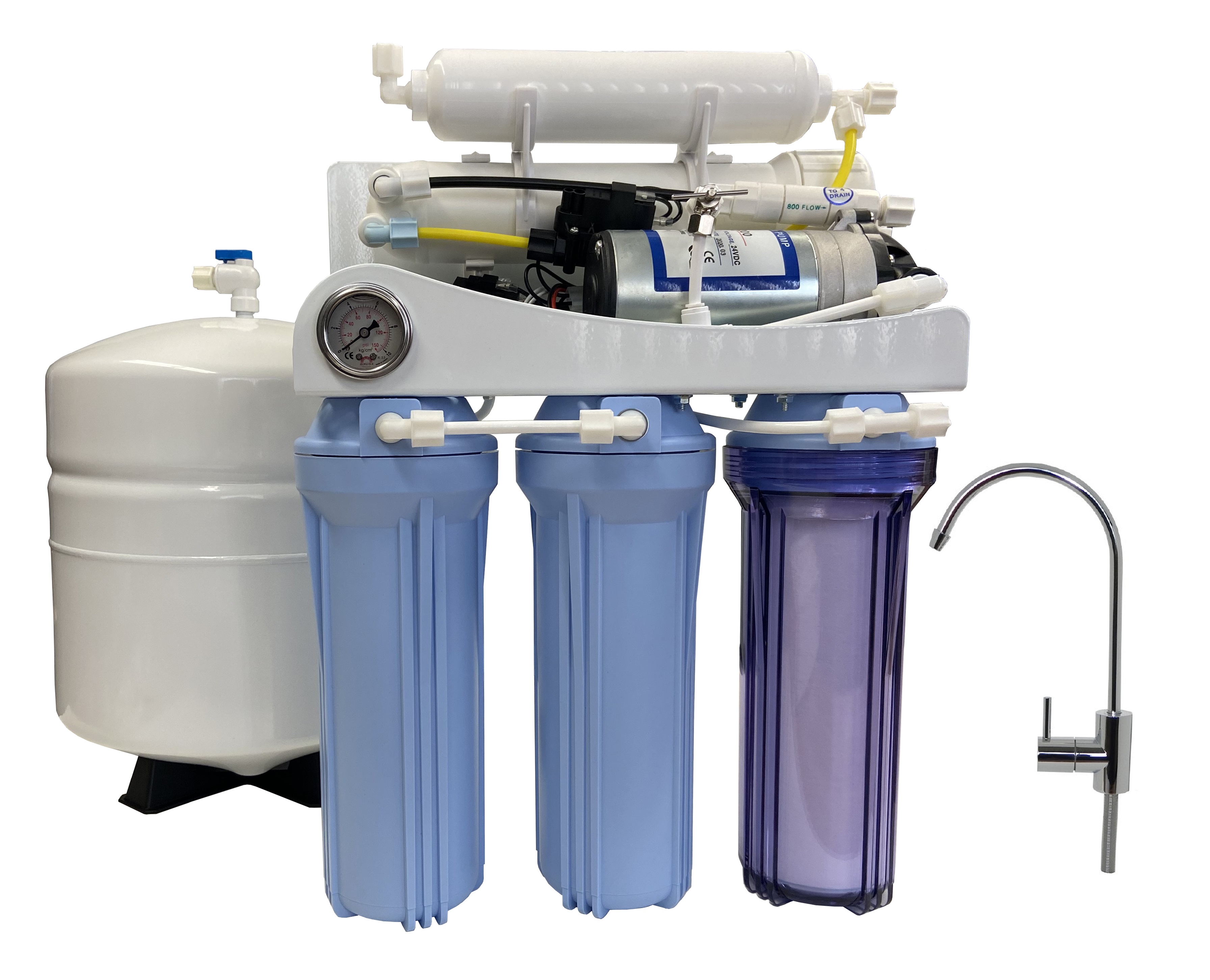 KoolerMax K-5 Reverse Osmosis Water Filter System - USA Made Drinking Water Filtration